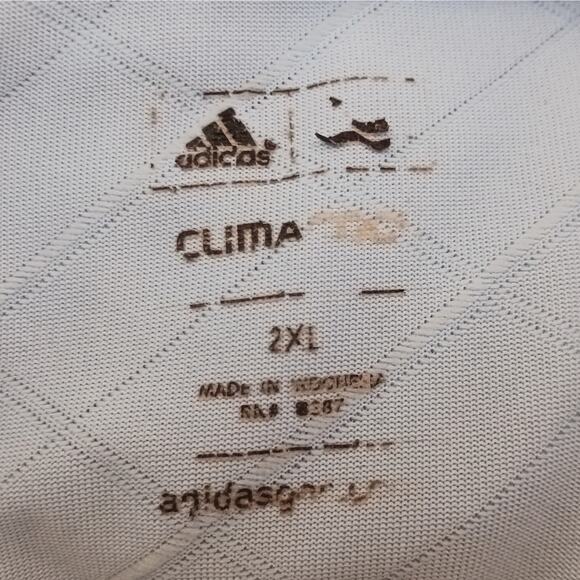 Adidas Polo Shirt Mens 2XL Blue Climacool Short Sleeve Hawaii Prince Golf Club - Picture 10 of 10